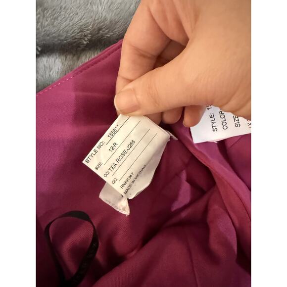 NWT After‎ Six CONTOURED WIDE STRAP SWEETHEART MAXI DRESS TEA ROSE Size 12 R - Picture 7 of 13